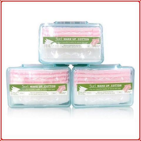 Bông tẩy trang chất mềm chuẩn Suri Make Up Cotton 460 miếng