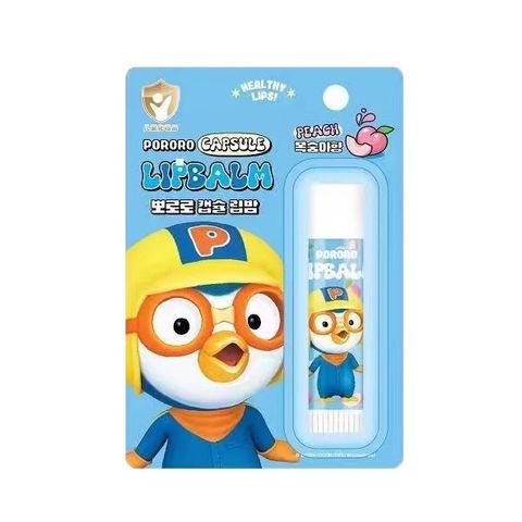 Son dưỡng môi trẻ em Pororo Capsule Lip Balm dưỡng ẩm hiệu quả an toàn cho bé Hàn Quốc 4.2g