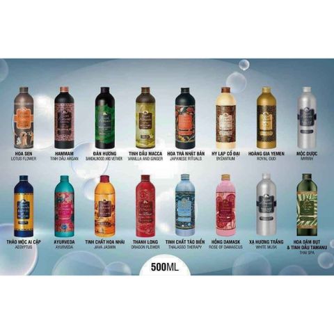 Sữa tắm nước hoa Tesori d’Oriente Bath Cream 500ml