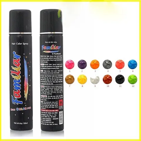 Keo xịt tóc màu Familiar 80ml