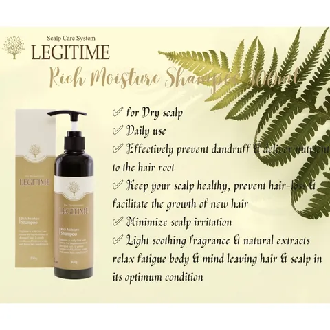 Dầu gội thảo dược ngăn rụng tóc, kích thích mọc tóc Legitime Deep Shampoo Hàn Quốc 300g