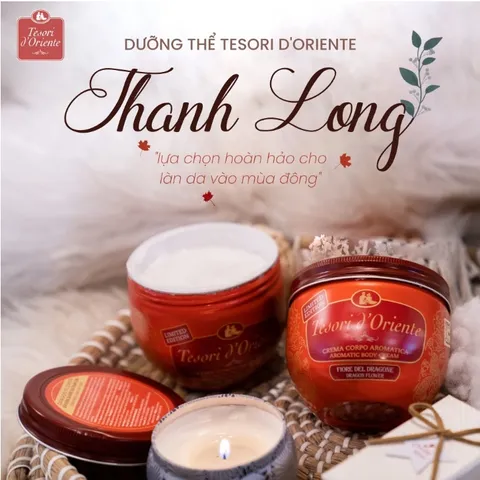 Kem dưỡng thể Hoa Sen Tesori D' Oriente Lotus Flowers nước hoa Italy 300ml