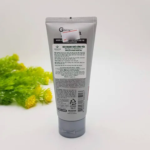 Gel đặc cứng Mugens Speed tạo kiểu tóc độ cứng 5 - độ bóng 4 Hàn Quốc 100ml