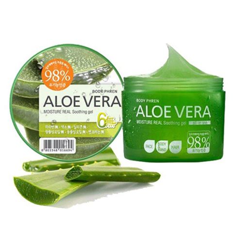 Gel dưỡng da lô hội Welcos Aloe Natura Moisture Real Smoothing tái tại và dưỡng mềm da Hàn Quốc 500g