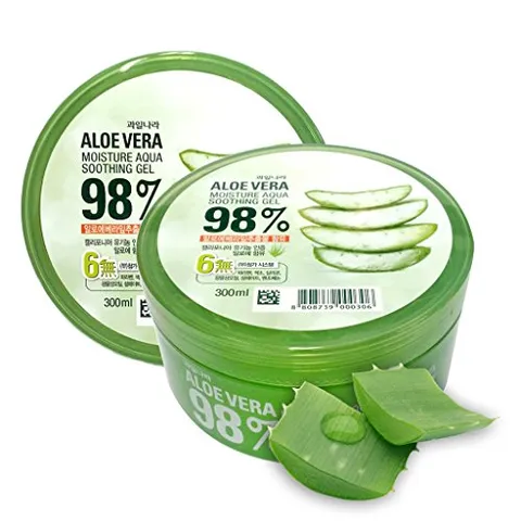Gel dưỡng da lô hội Welcos Aloe Natura Moisture Real Smoothing tái tại và dưỡng mềm da Hàn Quốc 500g