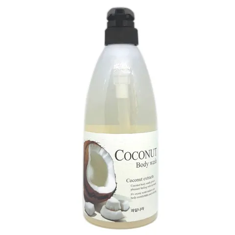 Sữa tắm trái dừa dạng gel làm trắng da Welcos Coconut Body Hàn Quốc 750ml - Hàng Chính Hãng