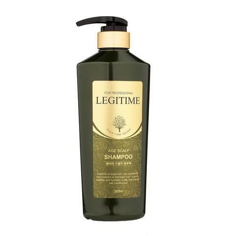 Dâu gội chuyên biệt kích thích mọc tóc nhanh, giảm gàu ngứa Legitime Age Scalp Shampoo 520g