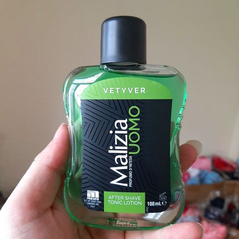 Nước dưỡng sau cạo râu Malizia Vetyver After Shave Tonic Lotion Cao cấp Italy 100ml