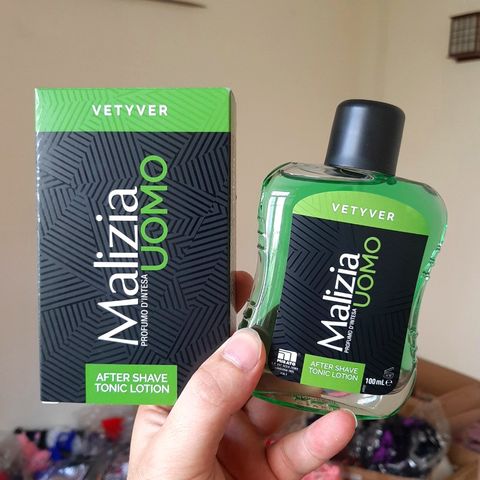 Nước dưỡng sau cạo râu Malizia Vetyver After Shave Tonic Lotion Cao cấp Italy 100ml