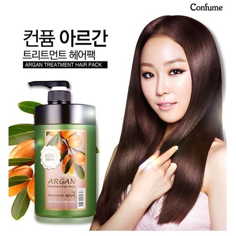 Hấp ủ tóc thảo dược Aragan Confume phục hồi chuyên sâu, siêu mềm mượt Hàn Quốc 1000g