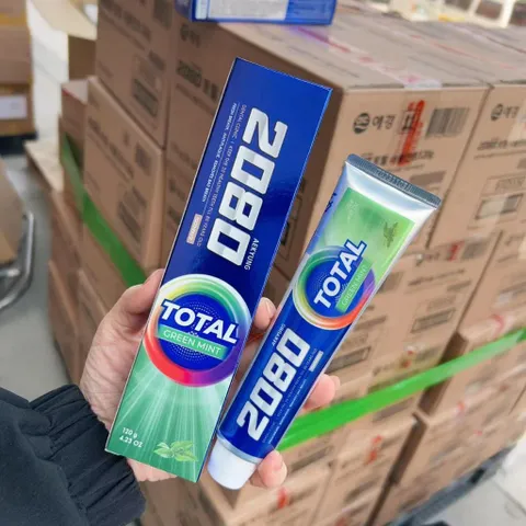 Kem đánh răng ngừa sâu răng và hôi miệng từ hương bạc hà 2080 Total Mint Hàn Quốc 120g