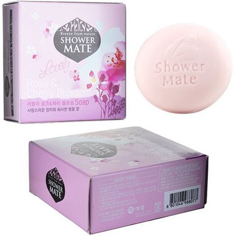 Xà bông tắm Shower Mate chứa nhiều vitamin, nuỗi dưỡng làn da Olive & Green Tea Hàn Quốc 100g