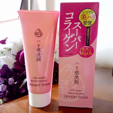 Sữa Rửa Mặt Ngăn Ngừa Lão Hóa Naris Cosmetic Uruoi Collagen Moisturizing Creamy Foam 100g