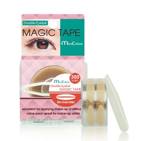Miếng dán kích mí dạng lưới màu da MiraCulous Magic 300 miếng -Bám tốt và chống thấm nước