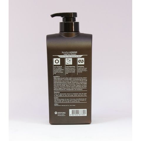 Dầu Gội Nam Chăm Sóc Da Đầu, Giảm Gàu Ngứa Kerasys Homme Salp Care Shampoo Hàn Quốc 550ml