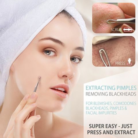 Cây nặn mụn inox MiraCulous Pimple Remover Tool Cao cấp Hàn Quốc - Hàng chính hãng 784934