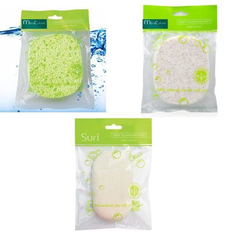 Bông rửa mặt bọt biển tẩy tế bào chết Miraculous Deep Cleansing Puff Hàn Quốc