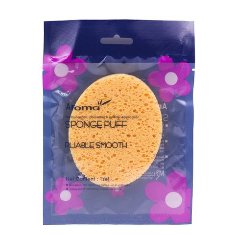 Bông rửa mặt bọt biển Massage Aroma Sponge Puff Hàn Quốc 7g