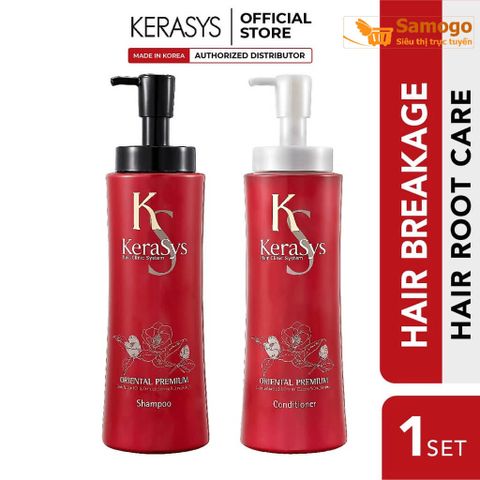 Dầu gội xả thảo dược Kerasys Oriental Premium Hàn Quốc giảm gãy rụng, phục hồi hư tổn 600ml