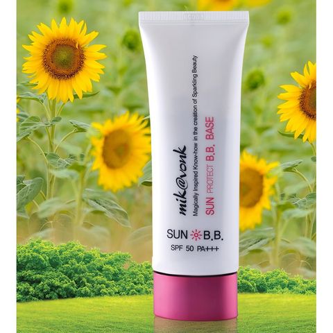 Kem BB chống nắng, dưỡng da Mik@vonk Sun Protect B.B.Base Hàn Quốc 60ml - Hàng chính hãng