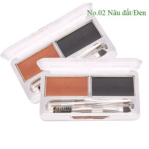 Bột kẻ mày 2 ngăn Mira Eyebrow Cake Hàn Quốc 7g