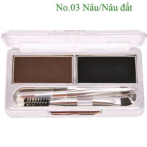 Bột kẻ mày 2 ngăn Mira Eyebrow Cake Hàn Quốc 7g
