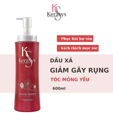 Dầu gội thảo dược hạt trà giảm gãy rụng, kích thích mọc tóc Kerasys Oriental Premium 600ml