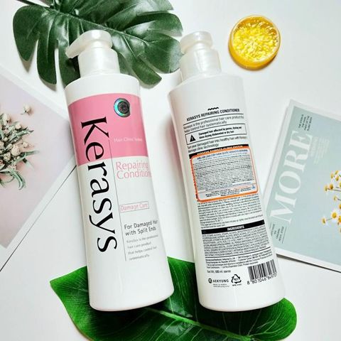 Dầu xả Kerasys Repairing phục hồi độ bóng, tăng cường chống tia UV cho tóc hư tổn, chẻ ngọn 600ml