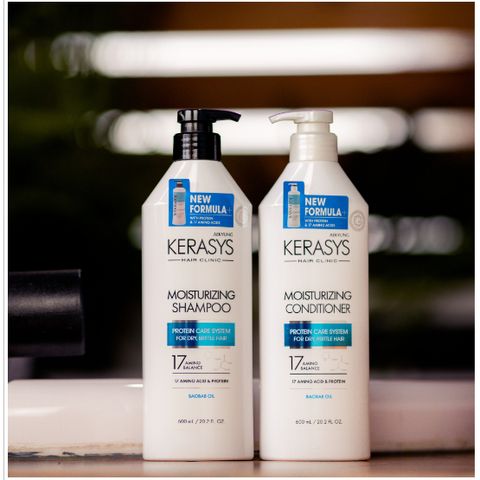 Dầu gội tăng cường độ đàn hồi cho sợi tóc mảnh, yếu, khó tạo kiểu Kerasys Revitalizing Shampoo 600ml