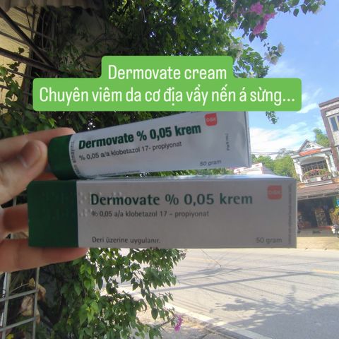 Kem dưỡng da Dermovatee cream tuýp 50g Giải pháp cho da vẩy nến á sừng viêm da nấm ngứa tổ đỉa khô da - Dưỡng ẩm da làm dịu mát da khô ngứa ngáy lupus ban đỏ