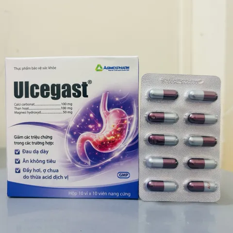 Viên hỗ trợ tiêu hóa, giải độc Ulcegast 100 viên