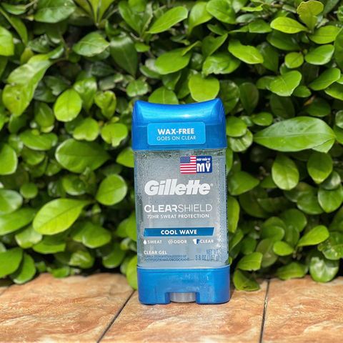 Lăn khử mùi dạng gel Gillette ClearShield Cool Wave 107g hàng Mỹ chính hãng