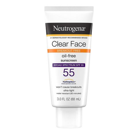Kem Chống Nắng Neutrogena Clear Face SPF 50 - Dành Cho Da Dầu, Mụn, 88ML - Bảo Vệ Da Mặt Hiệu Quả, Kiểm Soát Dầu Tốt