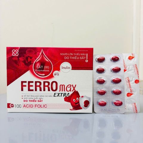 Viên bổ máu FERROMAX Extra 100 viên - hàm lượng sắt hữu cơ cao