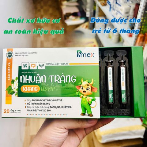 Nhuận Tràng Khang 20 Ống - Bổ Sung Chất Xơ Hữu Cơ Hỗ Trợ Tiêu Hóa Cho Trẻ Nhỏ