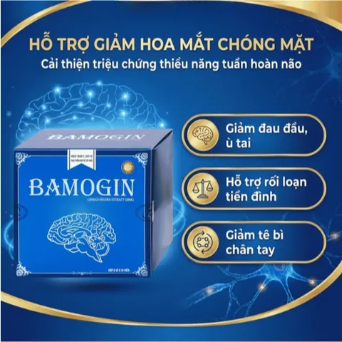 Viên uống tăng cường tuần hoàn não, cải thiện trí nhớ Bamogin Thành Công (6 vỉ x 10 viên)