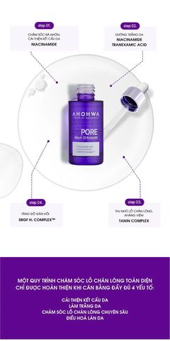 Serum Ahohwa Pore Niacinamide 20% Dưỡng Trắng Da, Phục Hồi, Thu Nhỏ Lỗ Chân Lông Bee Skincare 30ml [hàng nhập khẩu]