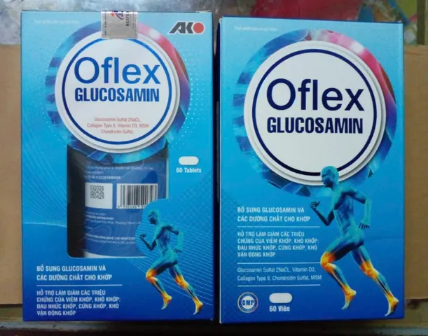 OFLEX GLUCOSAMIN 60 viên - Bổ sung chất dinh dưỡng cho khớp, giảm đau mỏi, hỗ trợ sức khỏe xương khớp hiệu quả
