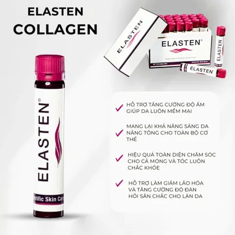 Nước Uống Collagen Elasten Hộp 28 ống [hàng nhập khẩu]