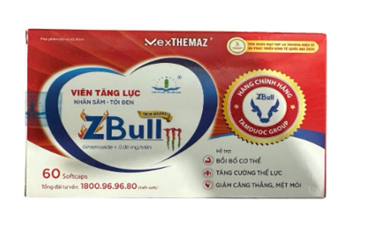Tăng đề kháng Zbull M Dolexphar Hộp 60 viên