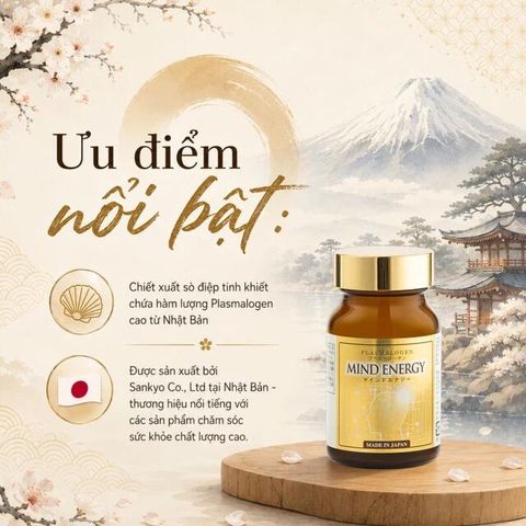 Viên uống bổ não, cải thiện trí nhớ Mind Energy Jpanwell (60 viên)