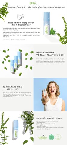 Nước xịt thơm miệng Amway Glister