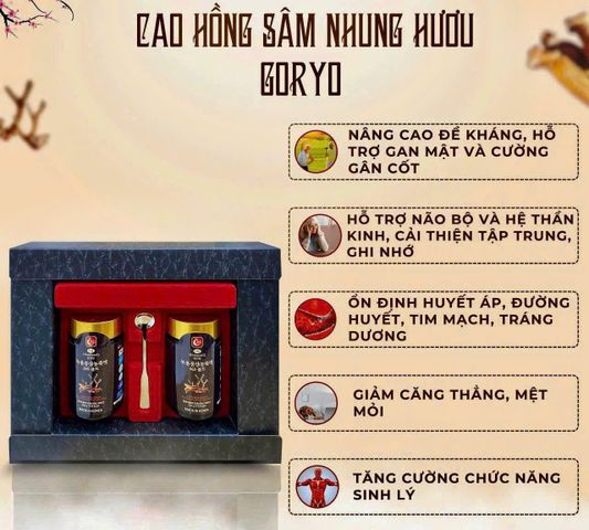CAO HỒNG SÂM NHUNG HƯƠU GORYO