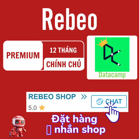 Nâng cấp chính chủ Datacamp Premium giá rẻ REBEO Shop