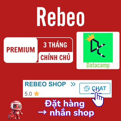 Nâng cấp chính chủ Datacamp Premium giá rẻ REBEO Shop