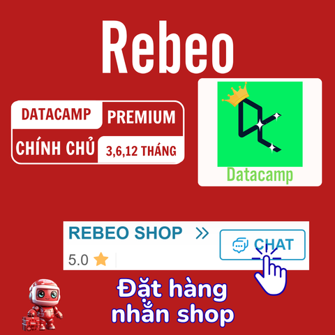 Nâng cấp chính chủ Datacamp Premium giá rẻ REBEO Shop