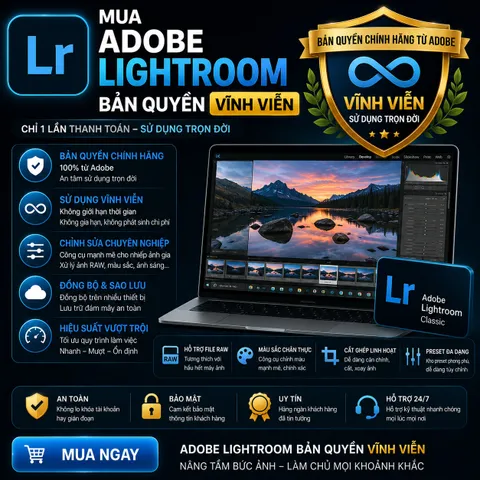 Mua Lightroom Mobile Premium Giá Tốt - Hỗ trợ nâng cấp
