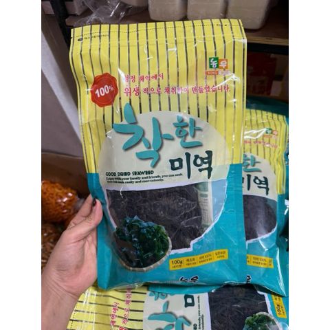 Rong Biển Khô Nấu Canh Hàn Quốc Nong Woo (Gói 100g) - Rong Biển Tự Nhiên Nấu Canh Đậu Hũ Thịt Bằm Thơm Ngon Chuẩn Vị