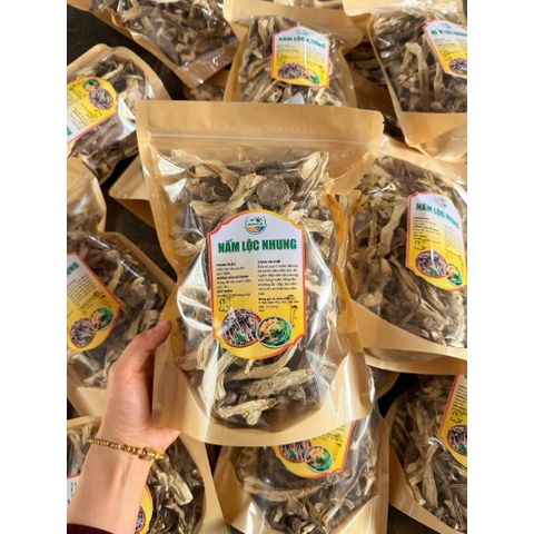 Nấm Lộc Nhung Sấy Khô Tây Bắc 250g - Nấm Mộc Nhung Hươu Tự Nhiên Giòn Ngọt, Giàu Dinh Dưỡng Nấu Canh, Xào, Hầm