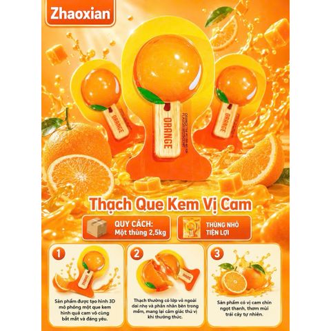 Thạch Que Kem Zhaoxian Gói 500g Đủ Vị Dưa Gang Chanh Vàng Trà Sữa - Thạch Trái Cây Sữa Chua Hot Trend Ăn Vặt
